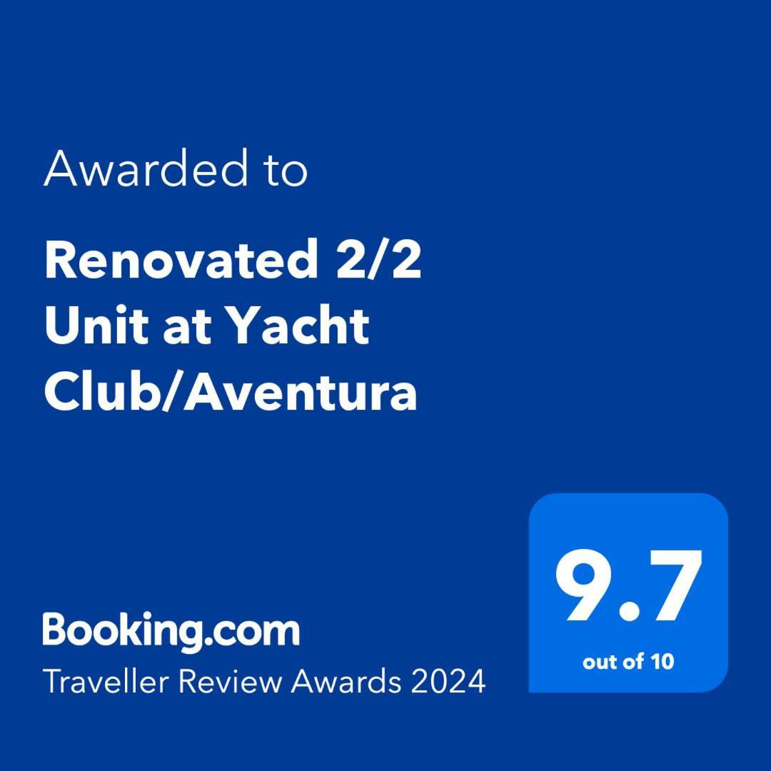 Renovated 2/2 Unit at Yacht Club/Aventura Appartement Buitenkant foto